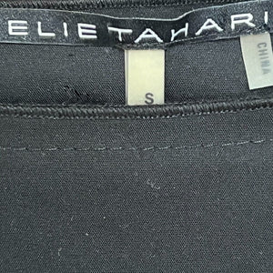 Elie Tahari Black Sleeveless Daphne Blouse Top Size Zip Size Small NEW $198