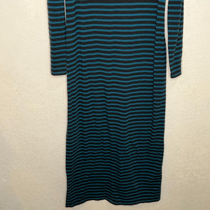 Peruvian Connection Andover Striped Long Sleeve Maxi Dress Size Small