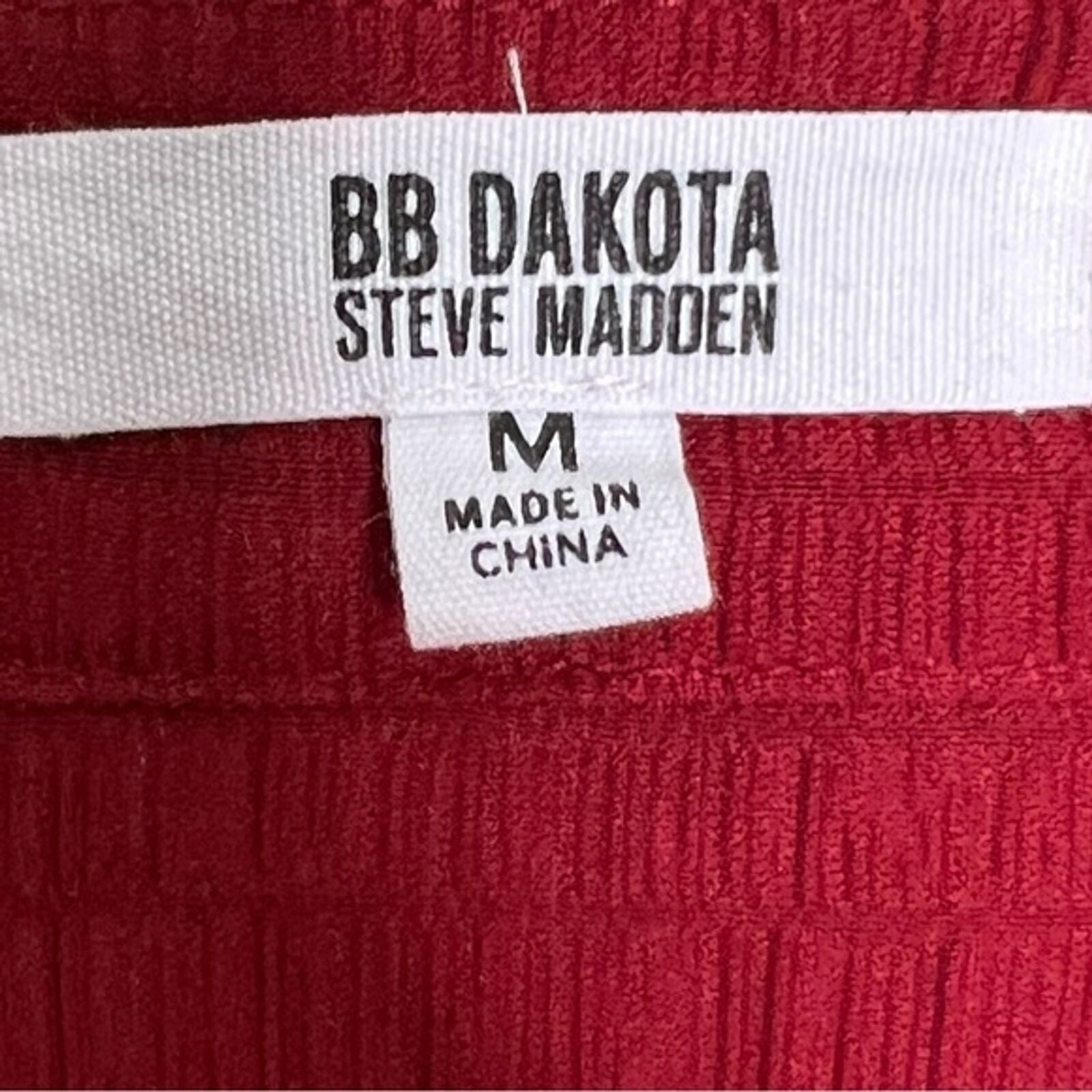 BB Dakota x Steve Madden Ruston Textured Long Sleeve Shift Minidress Size Medium