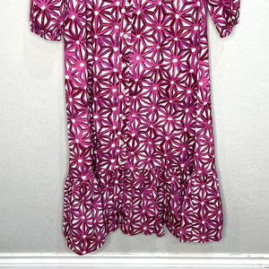Ro's Garden Maxima Shirt Dress in Purple Petra Size Small