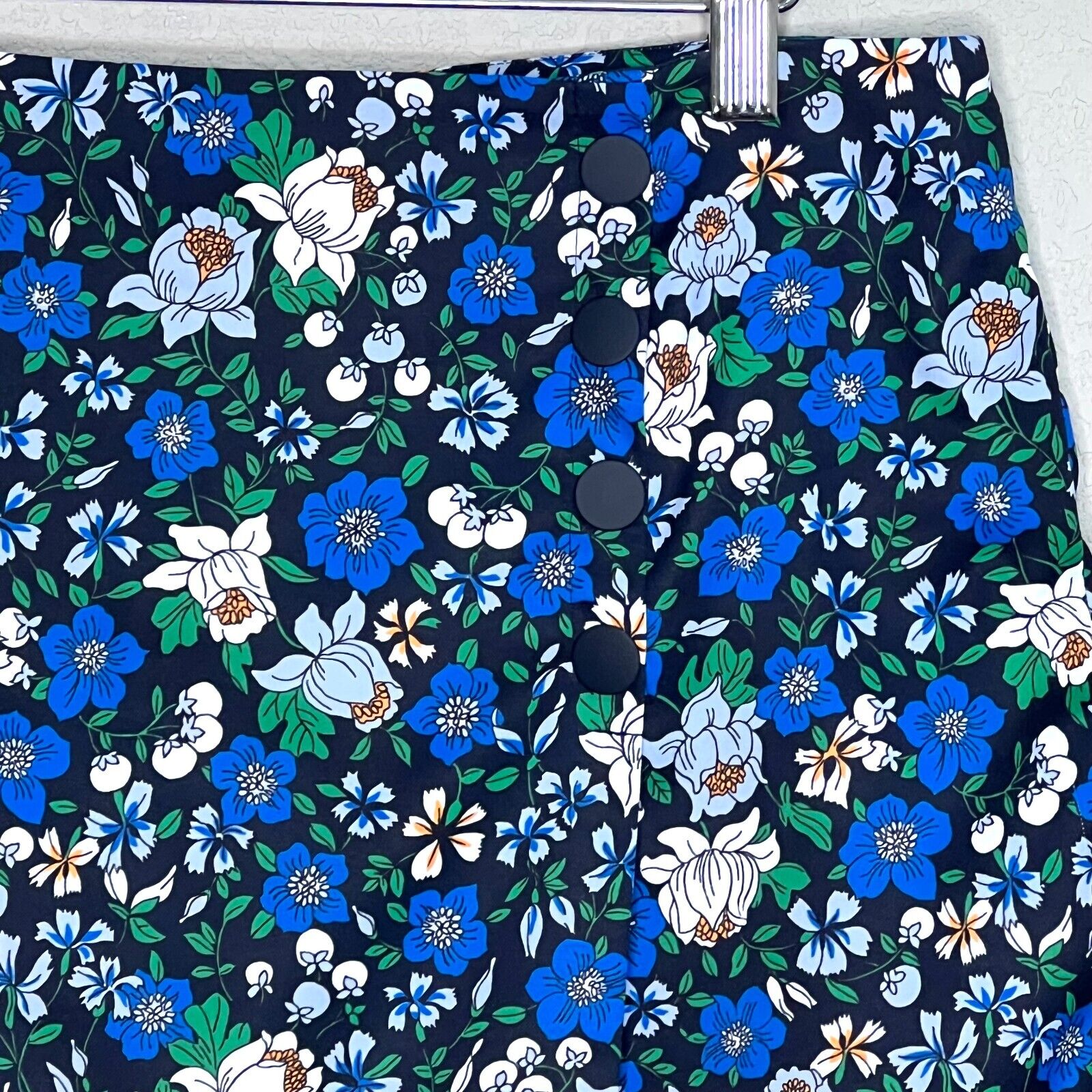 Tory Burch Multicolor Floral Elastic Waist Mid Rise Mini Skort Size Medium