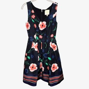 Modcloth Lovin' the Dream Blue Floral Fit & Flare Dress XS / Small