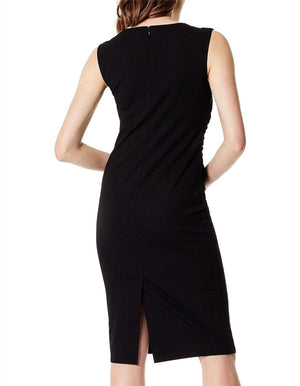 Karen Millen Black Draped Wrap Dress Size 6 NEW $199