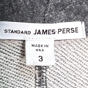 James Perse Gray Heather Shawl Jersey Knit One-Button Blazer Jacket Size Large