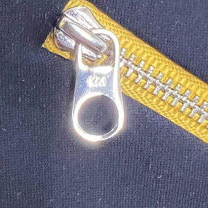 Karen Millen Navy Blue Yellow Zip Detail Dress US Size 6 NEW $299