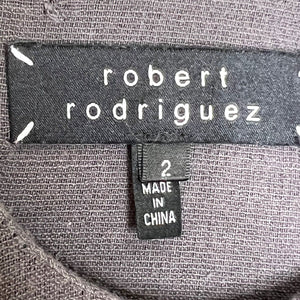  Robert Rodriguez Grey Ruffle Racerback Mini Dress 2