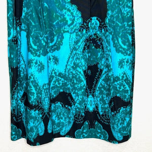 Nanette Lepore Sleeveless Mini Dress in Turquoise Black Size 10