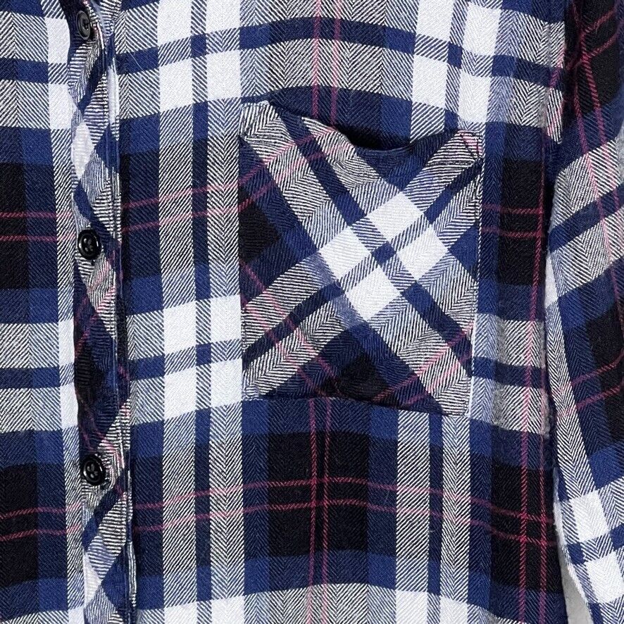 Rails Hunter Plaid Button Down in Navy Magenta White Size Small