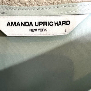 Amanda Uprichard Mint Green Elastic Waist Jogger Jumpsuit Size Large