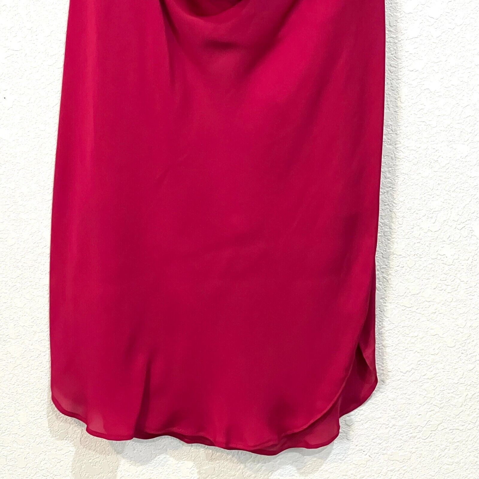 Haute Hippie Garnet Red Silk Cowl Neck Halter Tank Top Size Small NEW $235