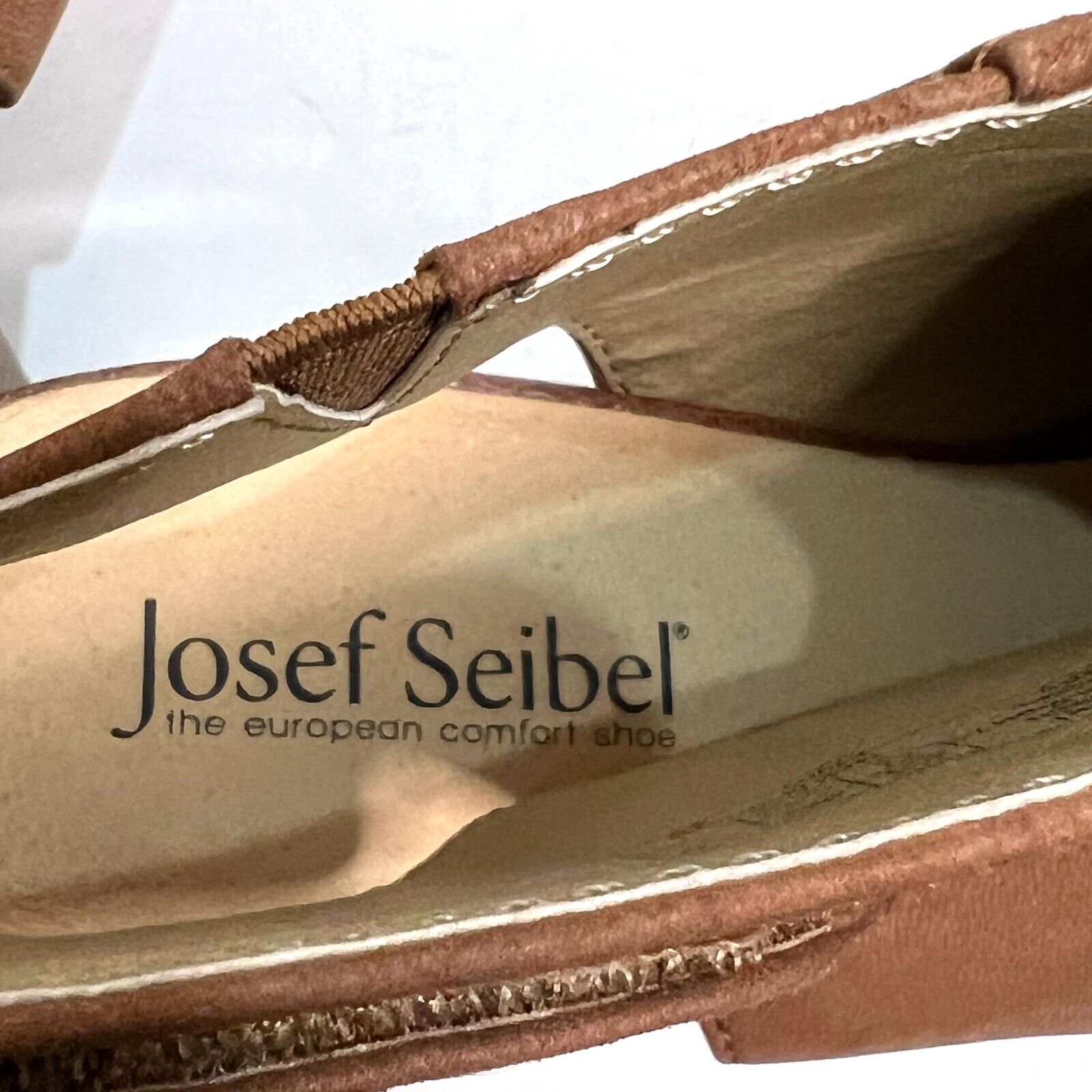 Josef Seibel Bonnie Leather Open Toe Ankle Boot Bootie Block Heel Sandal Size 40