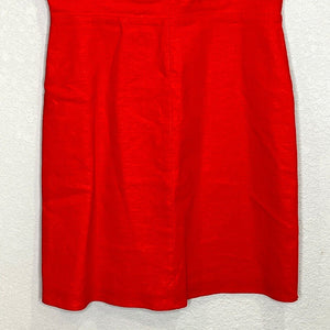 Lovers + Friends Wendy Red Linen Blend Mini Dress Size Small