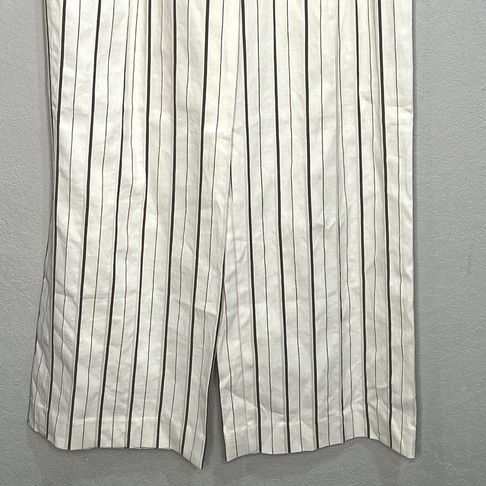 Banana Republic Alva Wide Leg Cotton Linen Pants Size 8 NEW $160