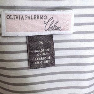Olivia Palermo x Chelsea 28 Open Back Button Down Tunic Shirt Medium