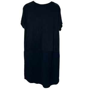 Anthropologie Dolan Left Coast Black Loren Shift Tunic Tee Dress Size Medium NEW
