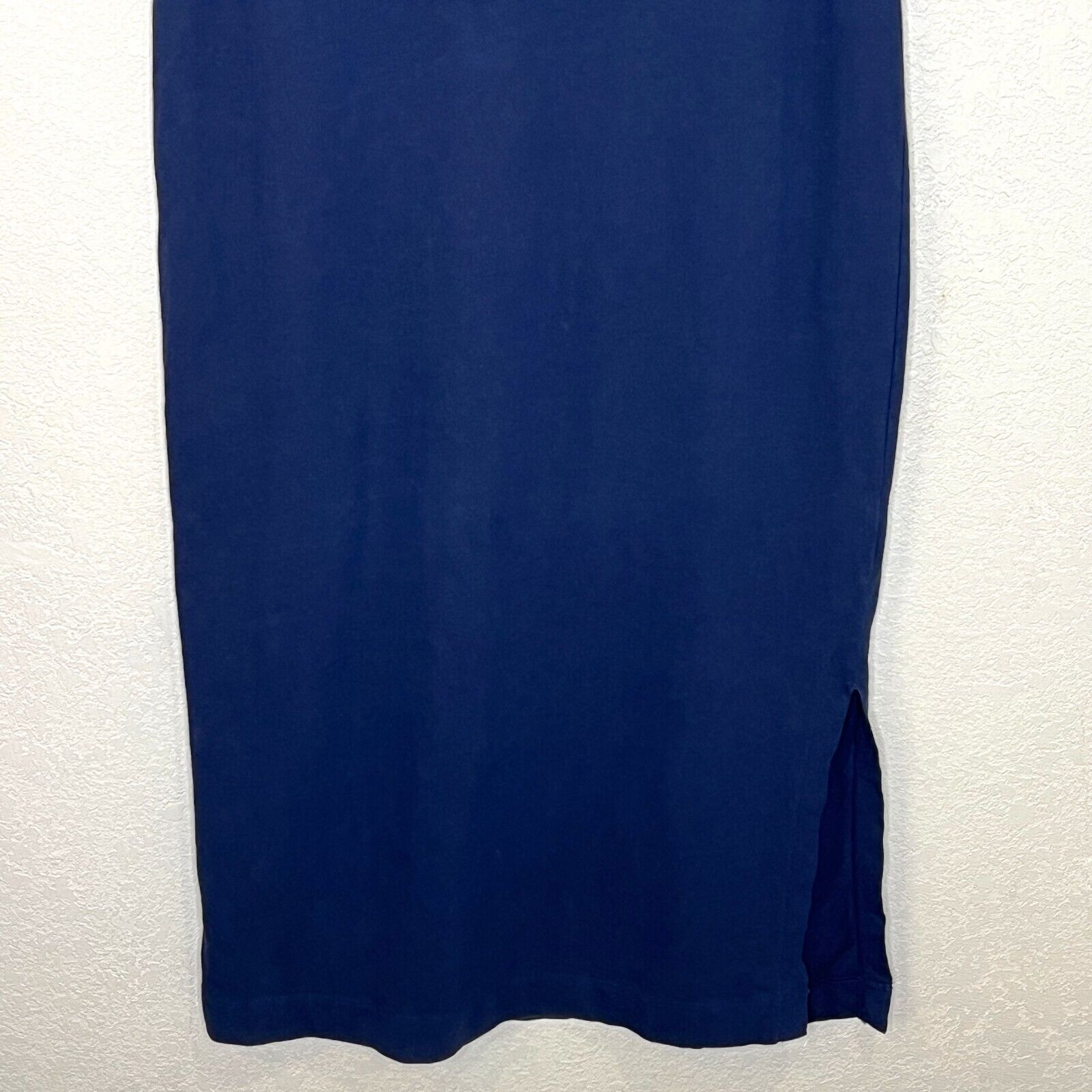 Everlane Navy Blue Sleeveless Slide Slit Midi Dress Small