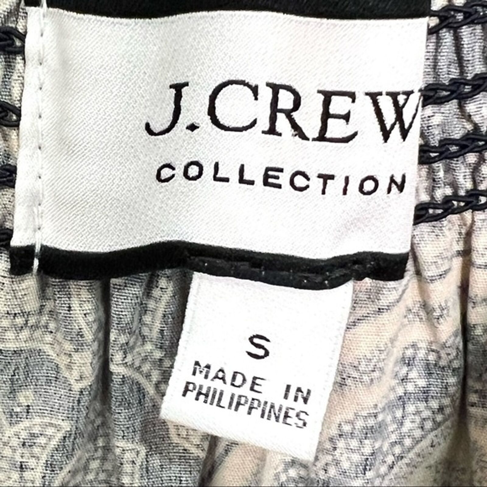 J Crew Collection Smocked Cotton Poplin Dress Ratti Midnight Paisley Size Small