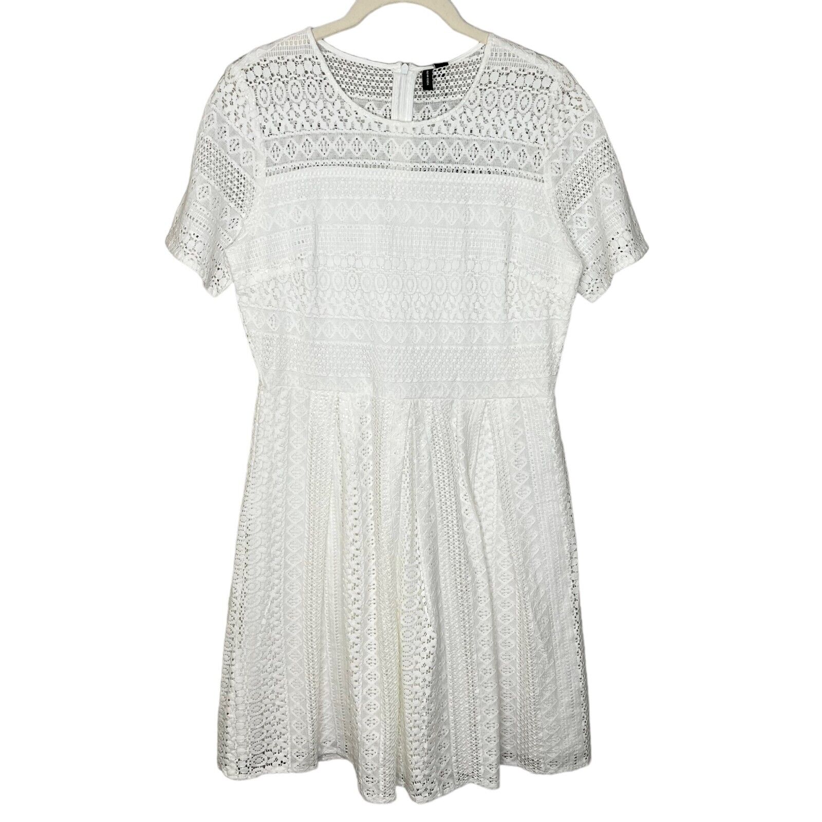 Vero Moda White Honey Lace A Line Dress Size Medium NEW
