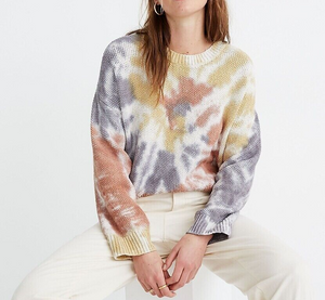 Madewell Tie-Dye Westford Pullover Sweater Size Small