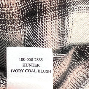 Rails Hunter Button Down Shirt Ivory Coal Blush Size Medium $168