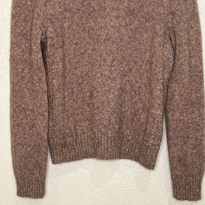 A.P.C Women Dusty Pink Knit Mohair Yak Wool Nylon Sweater Size Small