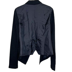 Alexander Wang Black Sweater Sleeve Buckle Back Jacket Blazer 6