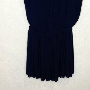 Joie Bryton Black Pleated Blouson Dress Sz XS