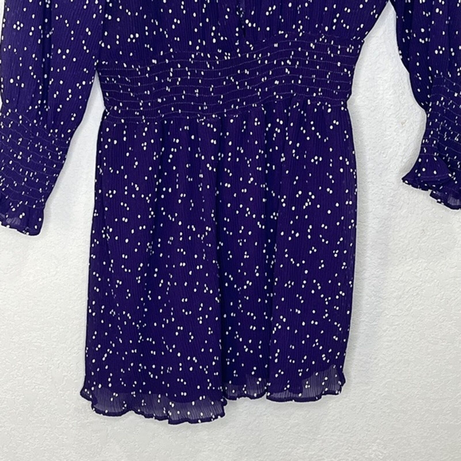 Zara Purple Dot Playsuit Shorts Romper Size Small