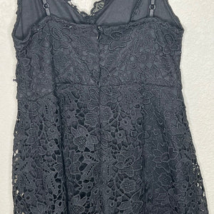 ASTR The Label Black Lace A-Line Midi Dress Size Medium New