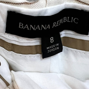 Banana Republic Alva Wide Leg Cotton Linen Pants Size 8 NEW $160