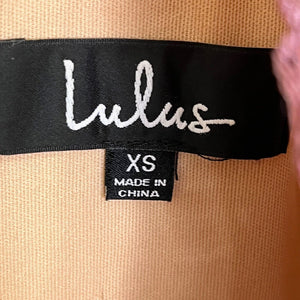 Lulus Sweetest Love Mauve Multi Lace Backless Skater Dress XS