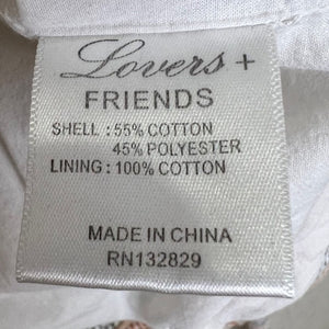 Lovers + Friends Tweed Fringe Royal Blazer Jacket Size Small