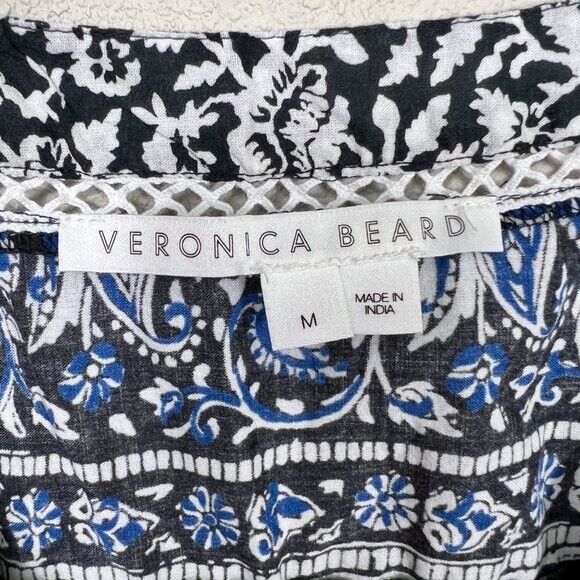 Veronica Beard Leanna Sleeveless Cover-Up Mini Dress Medium