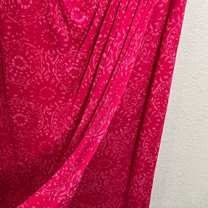 Nanette Lepore Pink Drape Neck Gathered Waist Dress Size 6 NEW