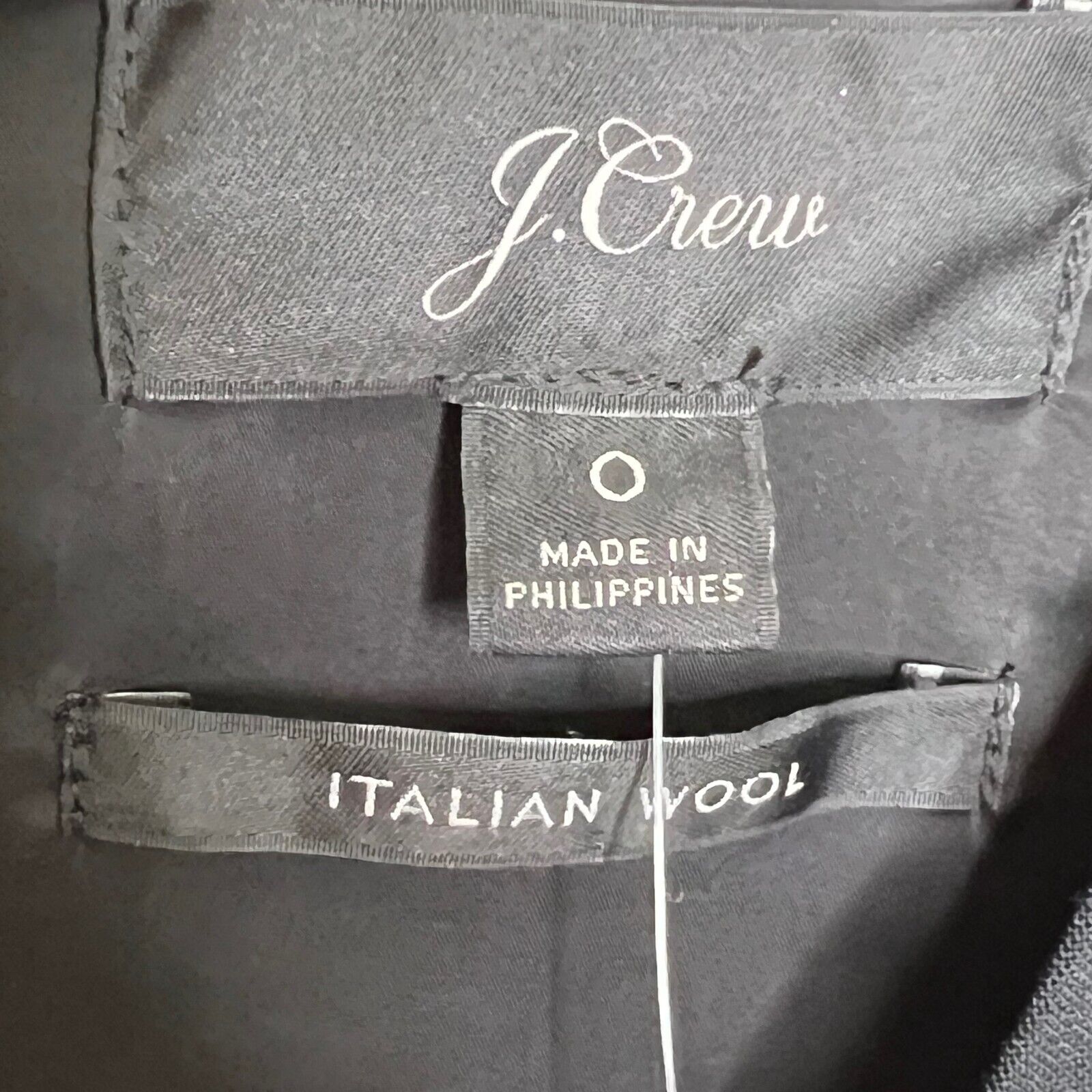 J Crew Womens Black Italian Wool Puff Sleeve Sheath Dress Size 0 NEW