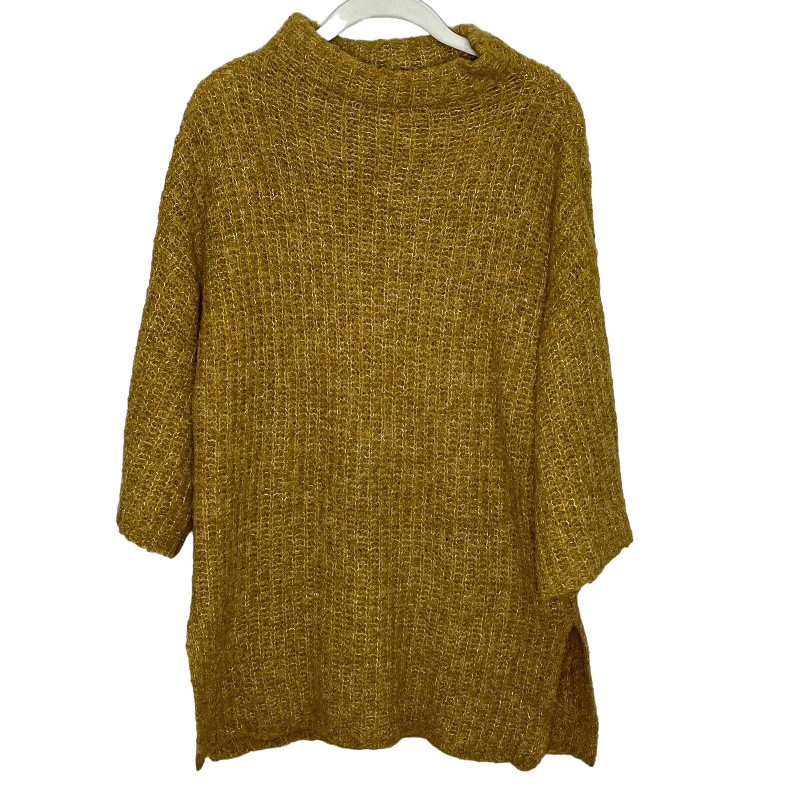 Pieces Mustard Wide Sleeve Sweater Size Small