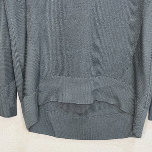 Athleta Hanover Merino Wool Blend V Neck oversized Knit Sweater Gray Size XS