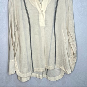 By Malene Birger Cotton Silk V Neck Top Tunic Approx US Size 8