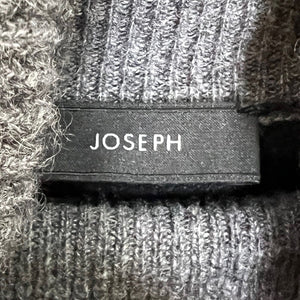 JOSEPH Gray Black Roll Neck Cashmere Sweater Size Medium