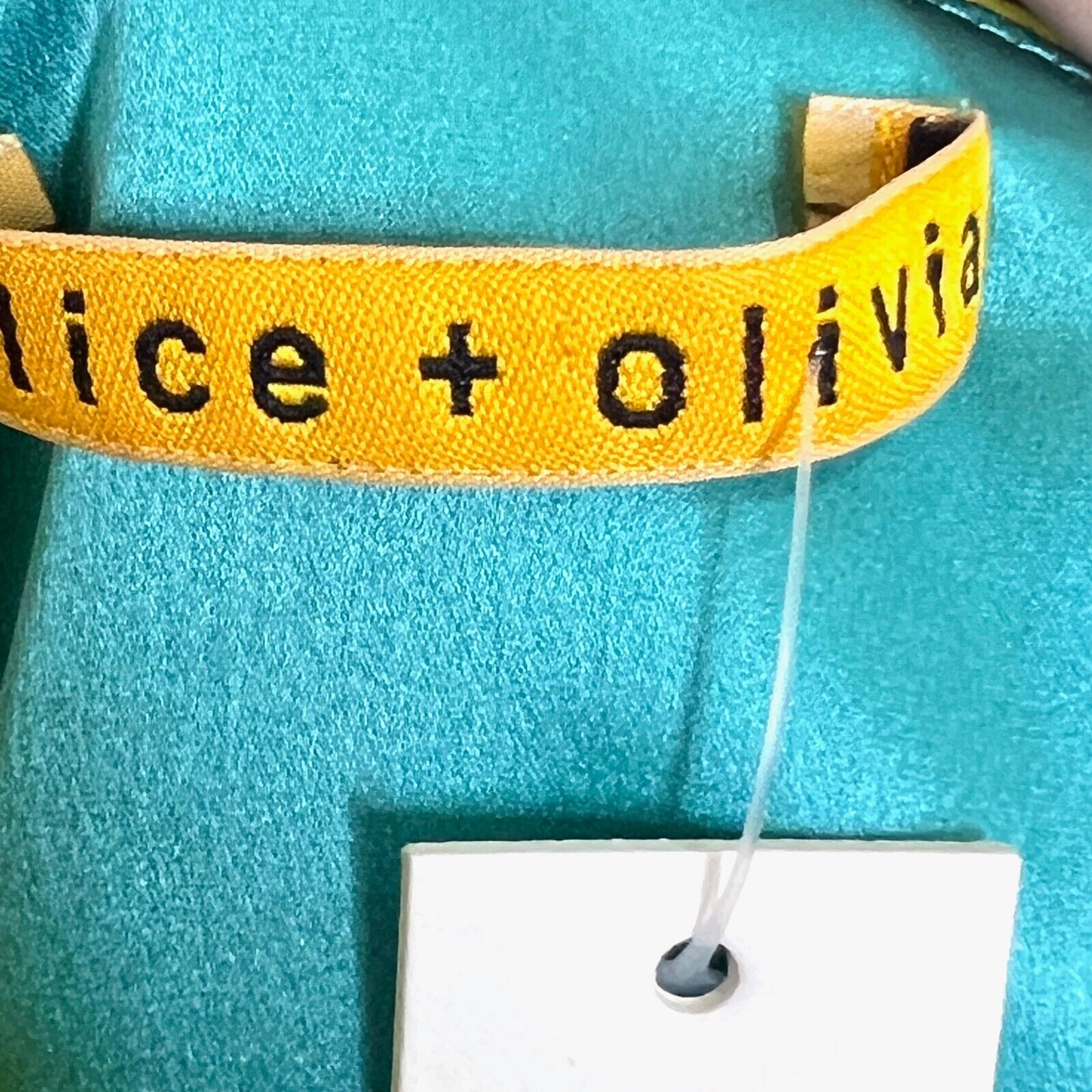 Alice + Olivia Multicolor Sleeveless One Shoulder Shift Dress Size 2 NEW