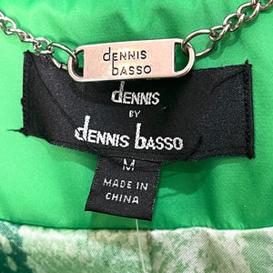 Dennis Basso Kelly Green Ruffle Jacket Size Medium NEW