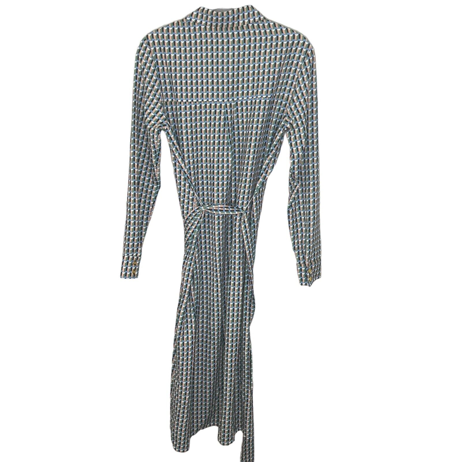 Alexia Admor Geometric Print Belted Shirt Dress Size XS NEW