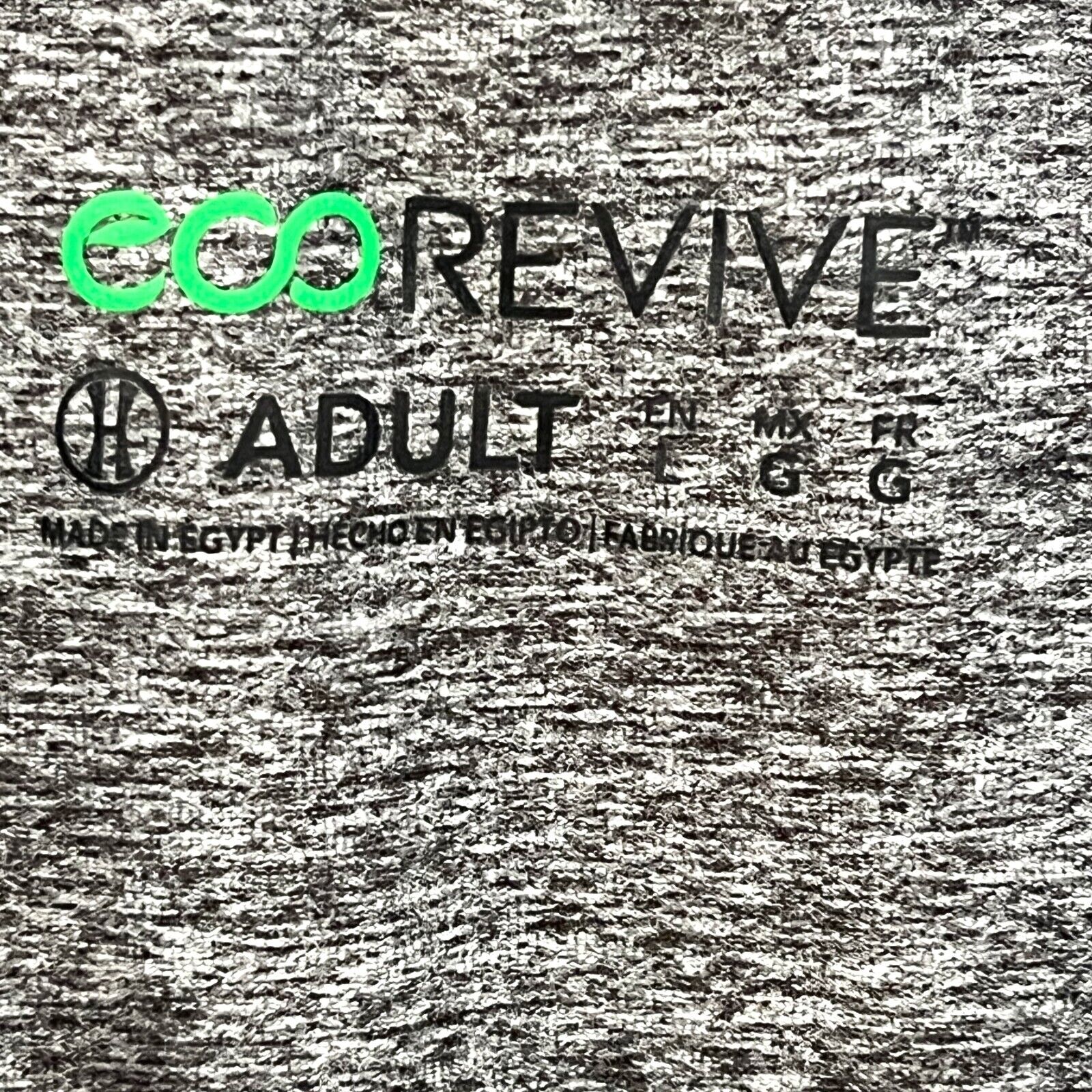 NEW Holloway Eco Revive Ventura Soft Knit Crew in Carbon Heather Gray Large