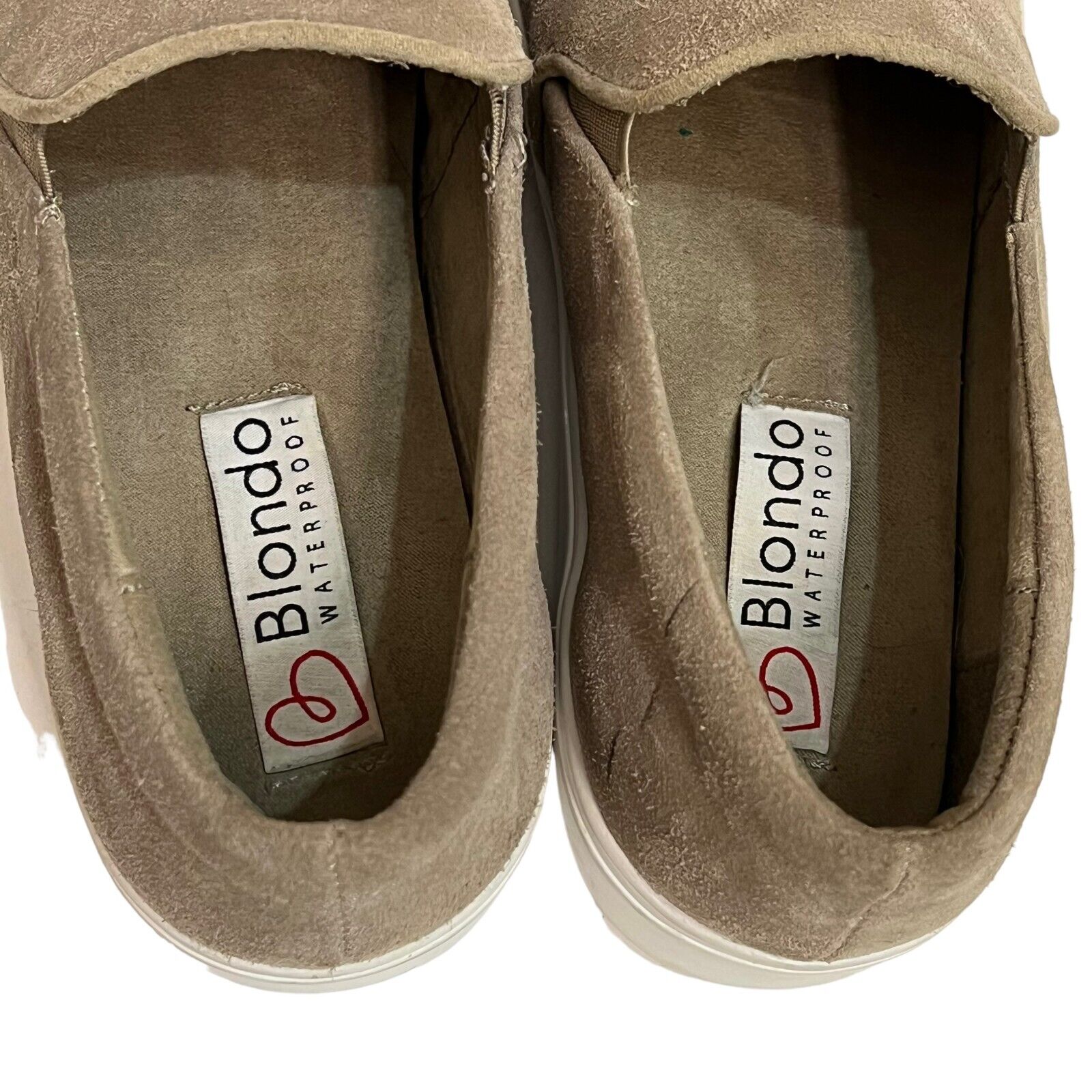 Blondo Gracie Waterproof Slip On Sneakers in Mushroom Suede Size 9