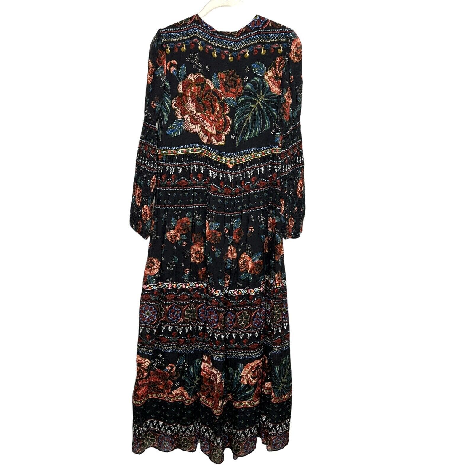Farm Rio Embroidered Floral Maxi Dress Size XS NEW $295
