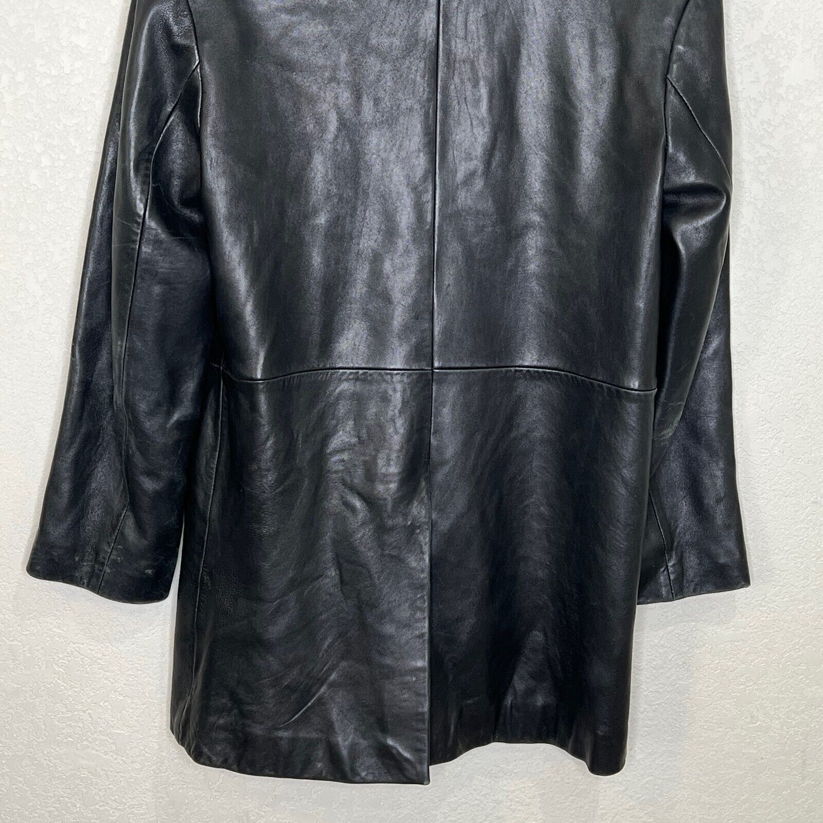 Marc New York ANDREW MARC Soft Black Glove-Leather Jacket Lined ~ Women's Small