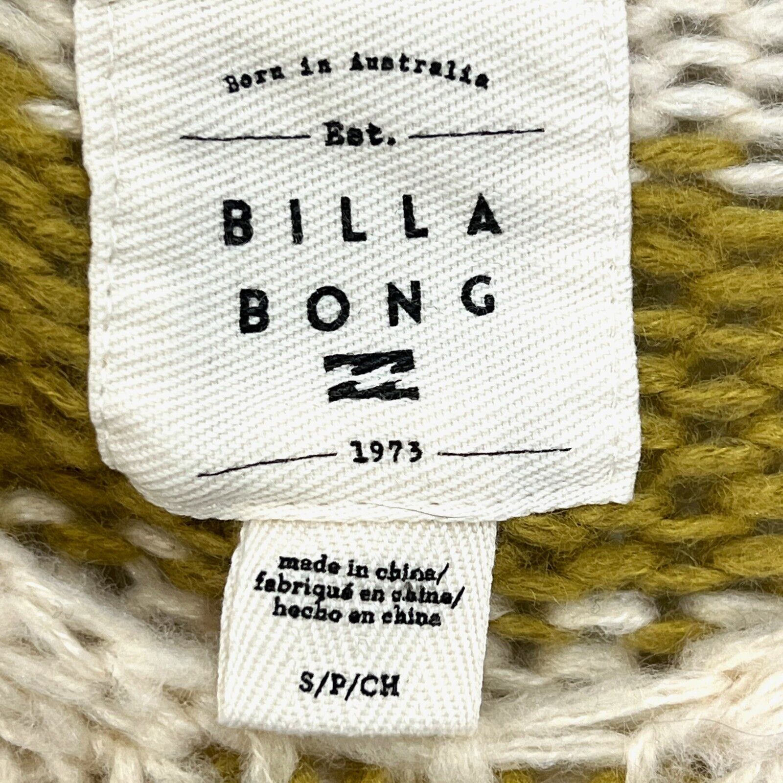 Billabong Laid Back Striped Sweater Small