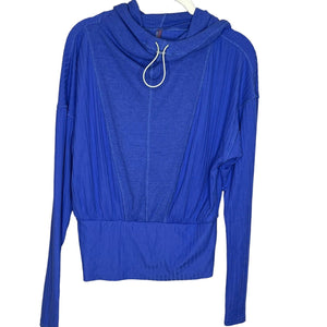 Free People FP Movement Blue Cropped Hoodie Small