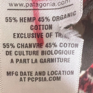 Patagonia Womens Summertime Dress Magnolia Sleeveless Hemp Organic Cotton Size 8