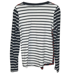 COS Red White Blue Striped Long Sleeve Tee Size XS
